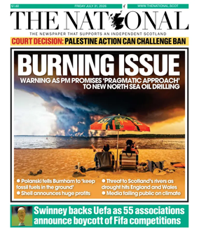 Cover of The National (Scotland)