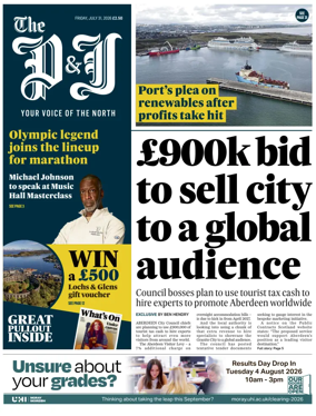 Cover of The Press and Journal (Aberdeen and Aberdeenshire)
