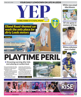 Cover of Yorkshire Evening Post