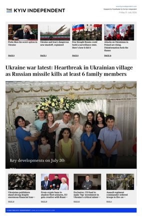 Cover of The Kyiv Independent