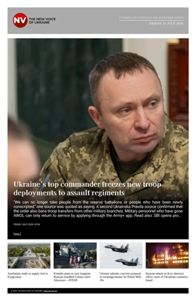 Cover of The New Voice of Ukraine