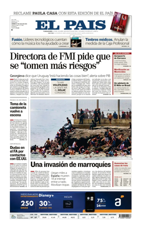 Cover of El Pais (Uruguay)