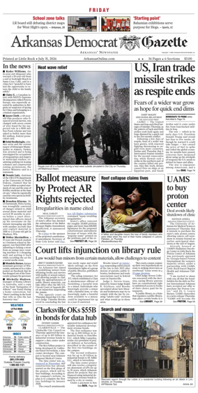 Cover of Arkansas Democrat-Gazette
