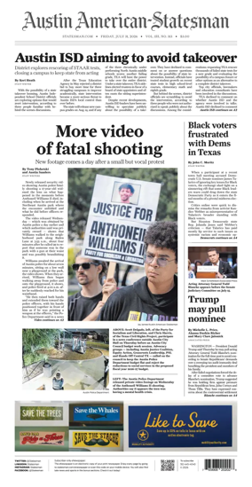 Cover of Austin American-Statesman