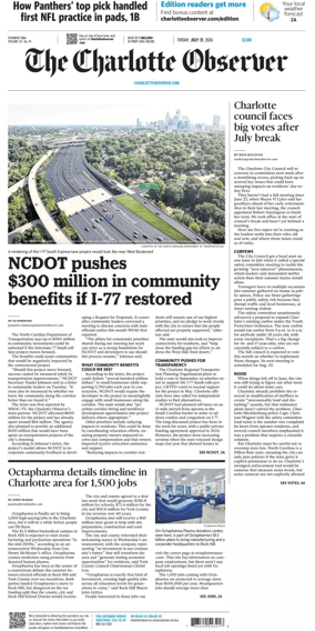 Cover of The Charlotte Observer