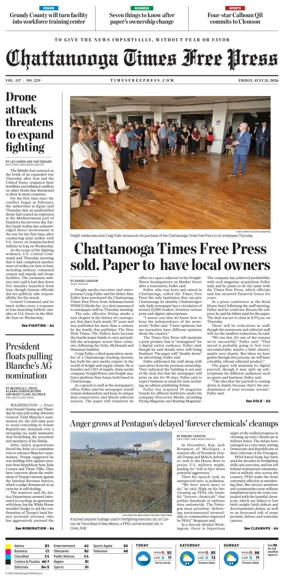 Cover of Chattanooga Times Free Press