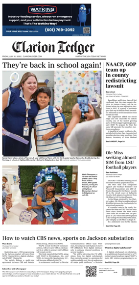Cover of Clarion Ledger