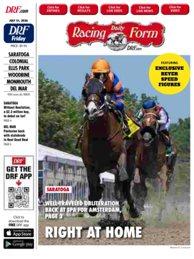 Cover of Daily Racing Form National Digital Edition