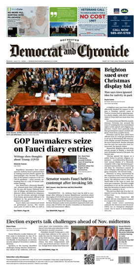 Cover of Democrat and Chronicle