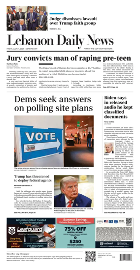 Cover of Lebanon Daily News