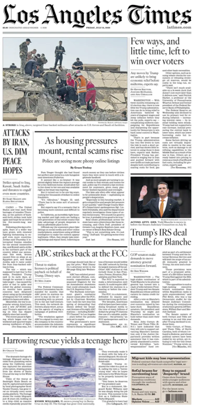 Cover of Los Angeles Times