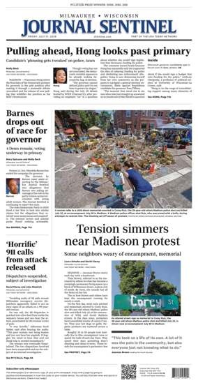 Cover of Milwaukee Journal Sentinel