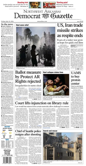 Cover of Northwest Arkansas Democrat-Gazette