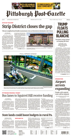Cover of Pittsburgh Post-Gazette