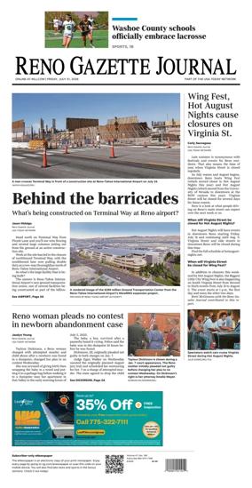 Cover of Reno Gazette Journal