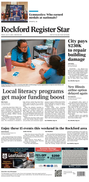 Cover of Rockford Register Star