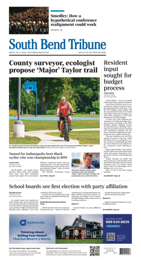 Cover of South Bend Tribune