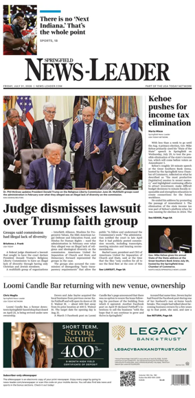 Cover of Springfield News-Leader