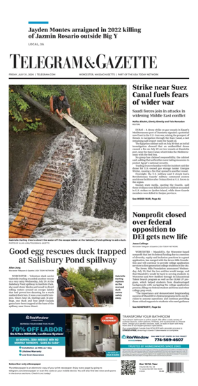 Cover of Telegram & Gazette