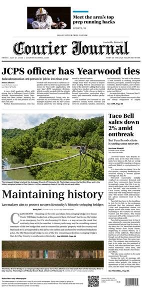 Cover of The Courier-Journal (Louisville)
