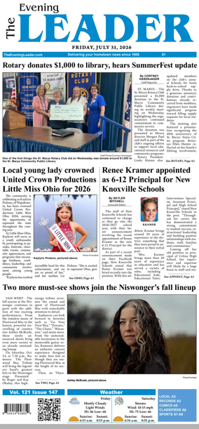 Cover of The Evening Leader