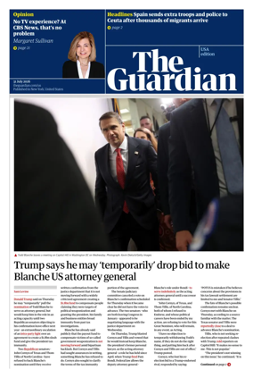 Cover of The Guardian (USA)