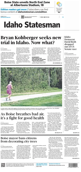 Cover of The Idaho Statesman