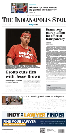 Cover of The Indianapolis Star