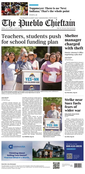 Cover of The Pueblo Chieftain