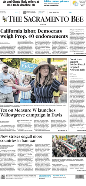Cover of The Sacramento Bee