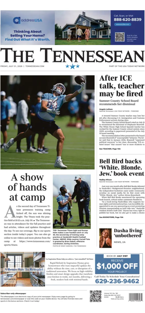 Cover of The Tennessean