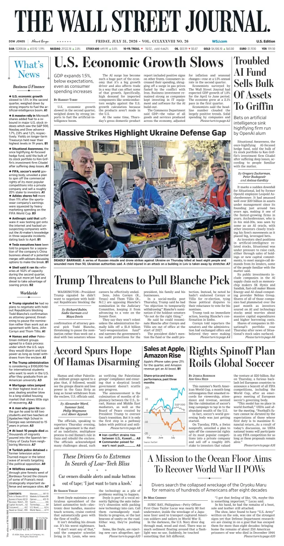 Cover of The Wall Street Journal
