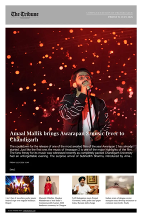 Cover of Tribune India - Compiled Edition