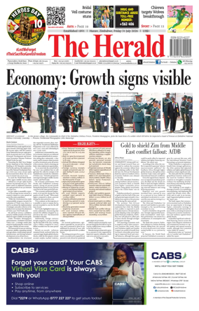 Cover of The Herald (Zimbabwe)