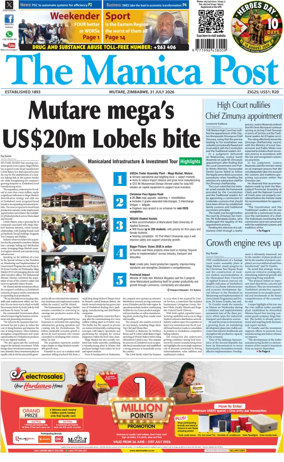 Cover of The Manica Post