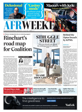 Cover of The Australian Financial Review