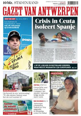 Cover of Gazet van Antwerpen Stad en Rand