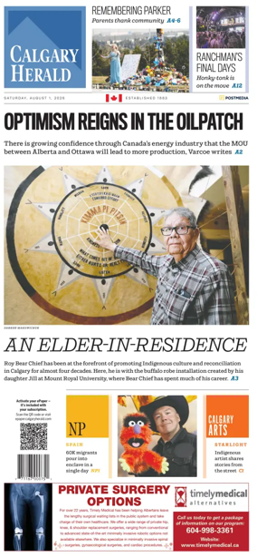 Cover of Calgary Herald