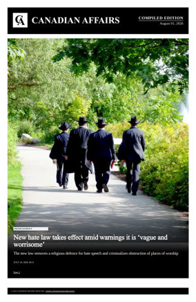 Cover of Canadian Affairs News Compiled Edition
