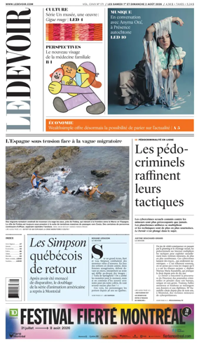 Cover of Le Devoir