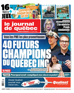 Cover of Le Journal de Quebec