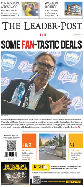 Cover of Regina Leader-Post