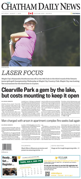 Cover of The Chatham Daily News