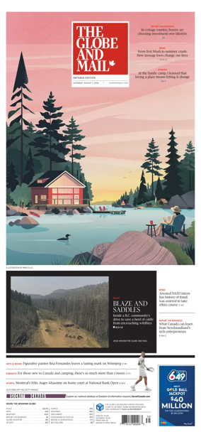 Cover of The Globe and Mail (Ontario Edition)