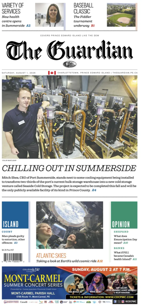 Cover of The Guardian (Charlottetown)