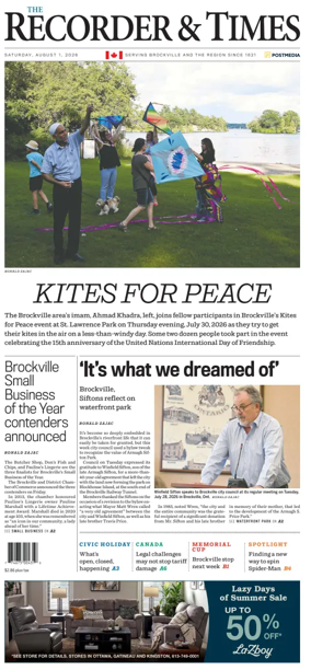 Cover of The Recorder & Times (Brockville)