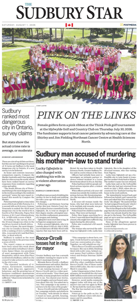 Cover of The Sudbury Star
