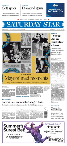 Cover of Toronto Star