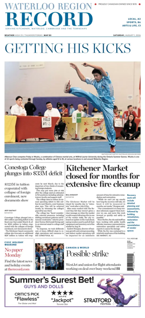 Cover of Waterloo Region Record