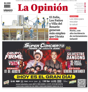 Cover of La Opinion